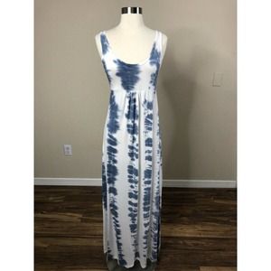 Green Dragon Tie Dye Maxi Dress Small